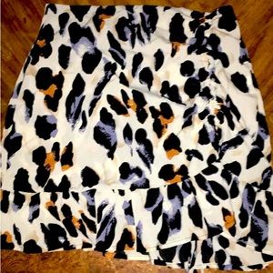 Leopard print skirt